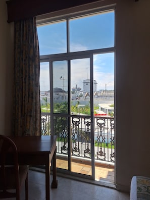 Double Room, 2 Double Beds, Partial Sea View | Iron/ironing board, free WiFi, alarm clocks