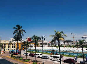 Double Room, 2 Double Beds, Partial Sea View | Balcony view