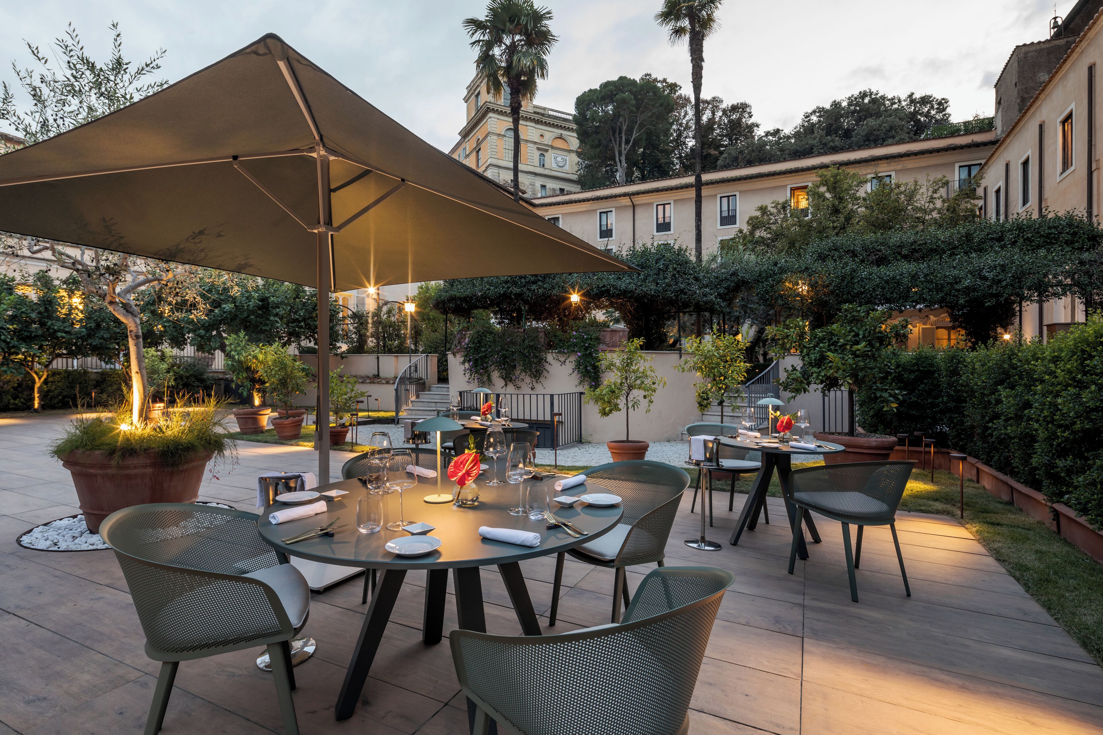 Dinner served, Italian cuisine