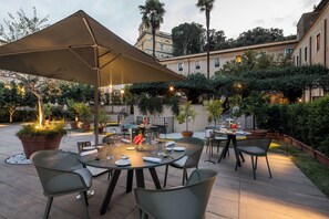 Dinner served, Italian cuisine - Donna Camilla Savelli – VRetreats (Rome)