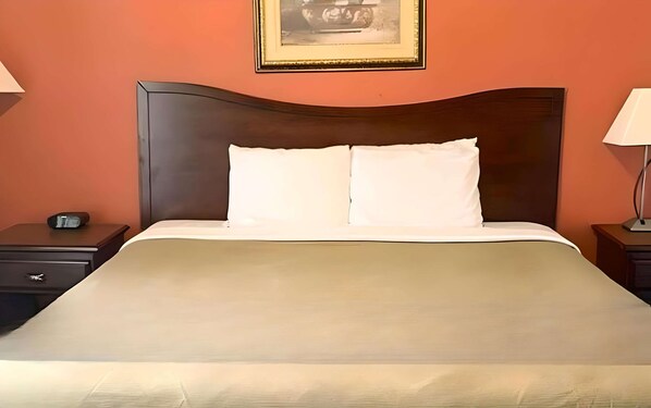 Standard Room, 1 King Bed, Non Smoking | Iron/ironing board, free WiFi, bed sheets