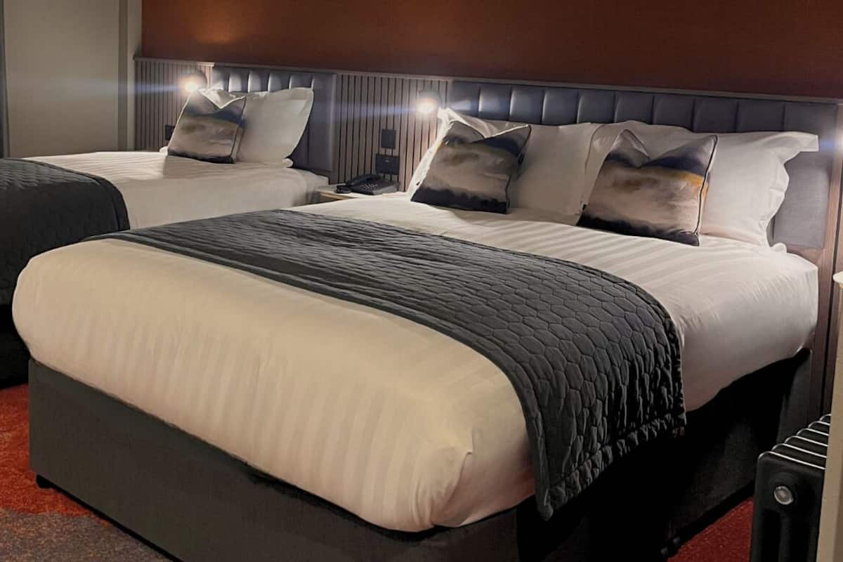 Deluxe Double Room | Premium bedding, desk, blackout drapes, iron/ironing board