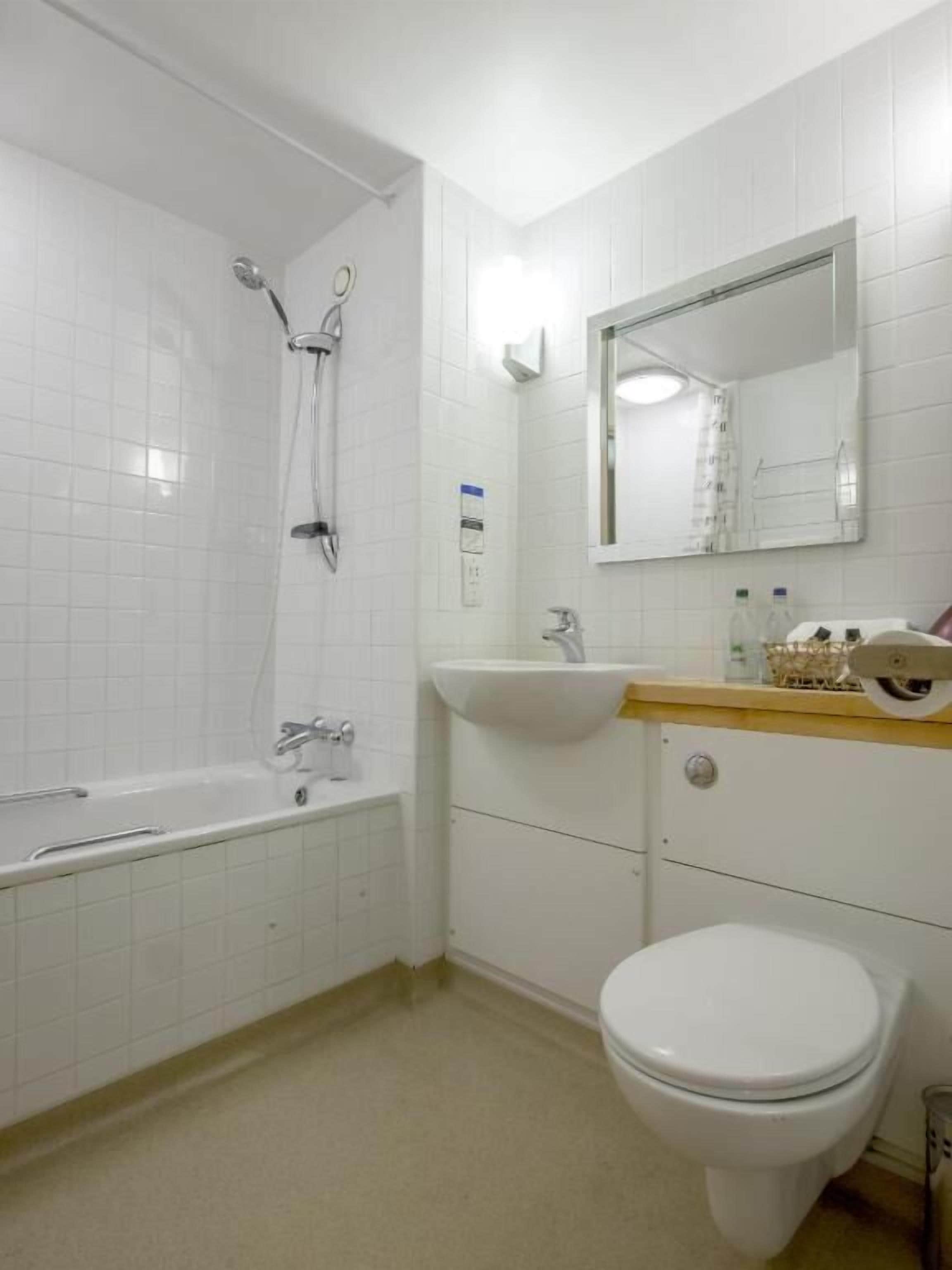 double room | bathroom | hair dryer, towels