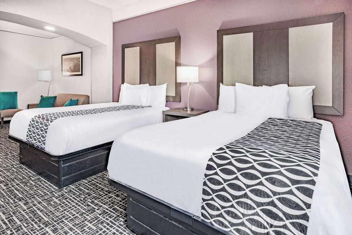 Premium bedding, pillowtop beds, in-room safe, desk