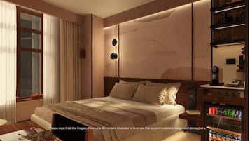 Minibar, desk, iron/ironing board, free WiFi