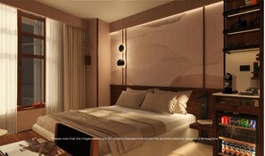 Minibar, desk, iron/ironing board, free WiFi