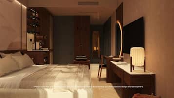 Minibar, desk, iron/ironing board, free WiFi