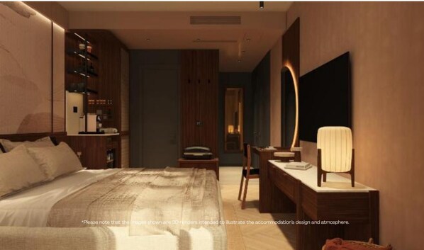 Minibar, desk, iron/ironing board, free WiFi