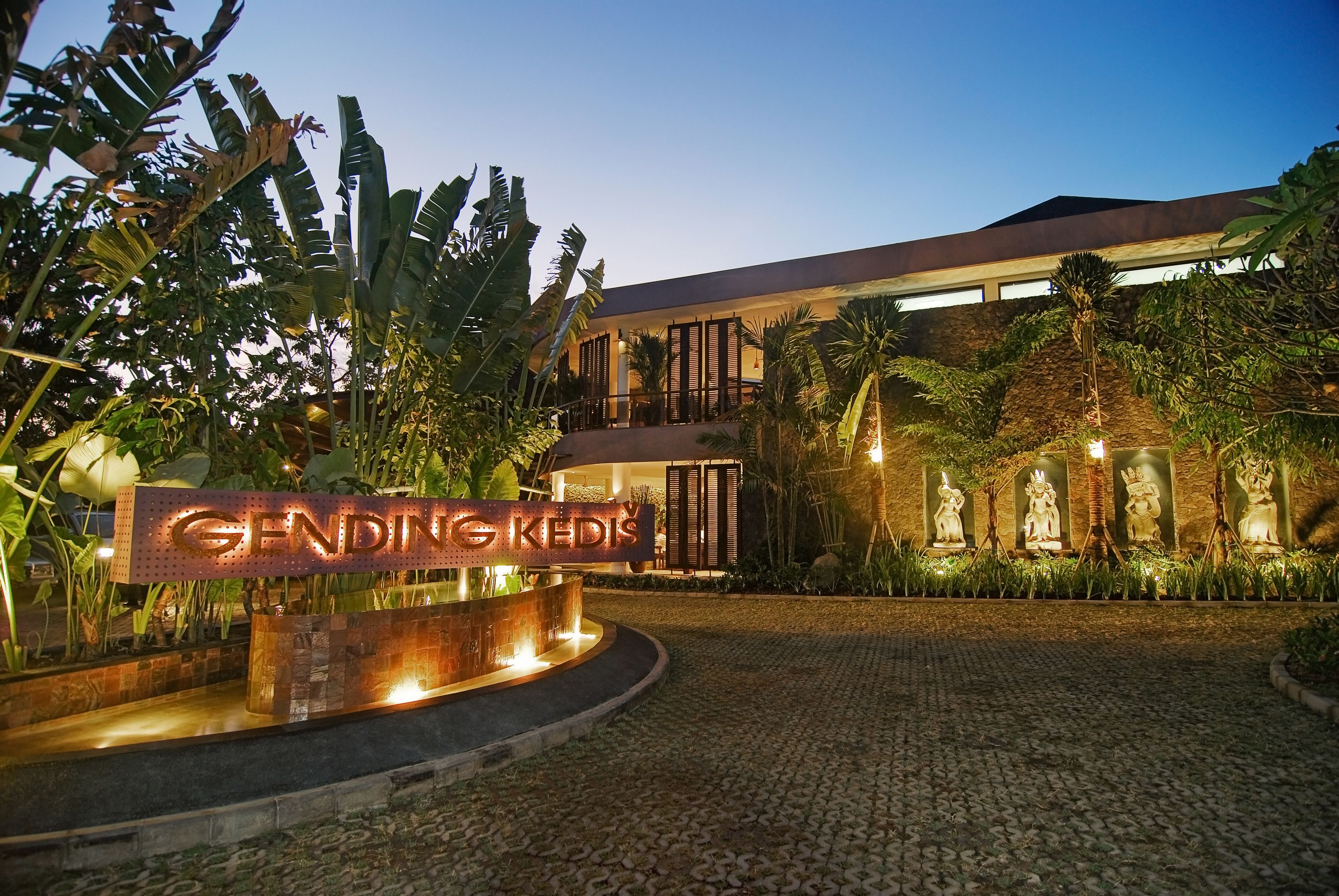 front of property – evening/night