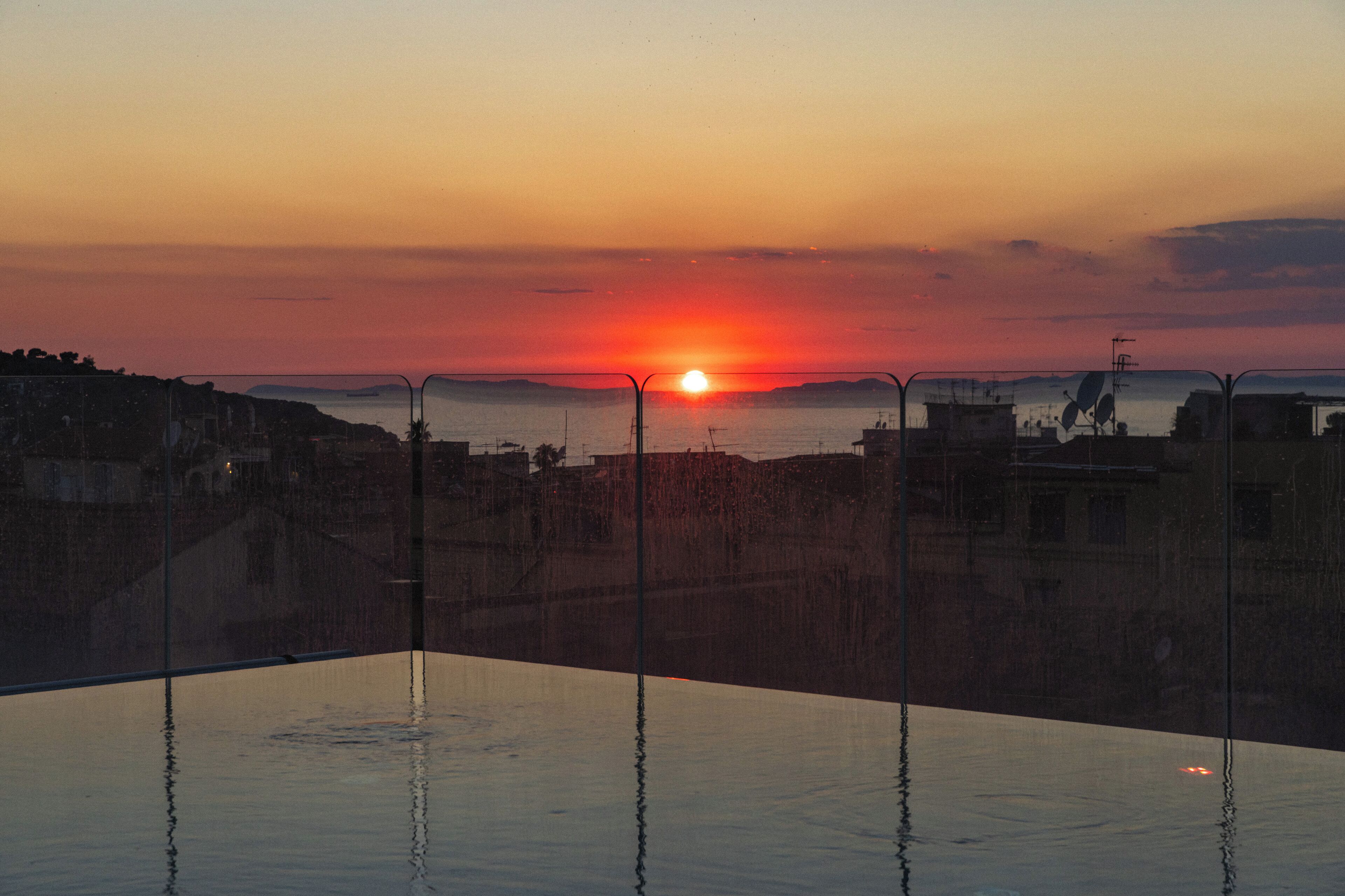 seasonal outdoor pool, pool umbrellas, pool loungers