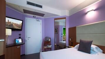 Down comforters, minibar, in-room safe, desk