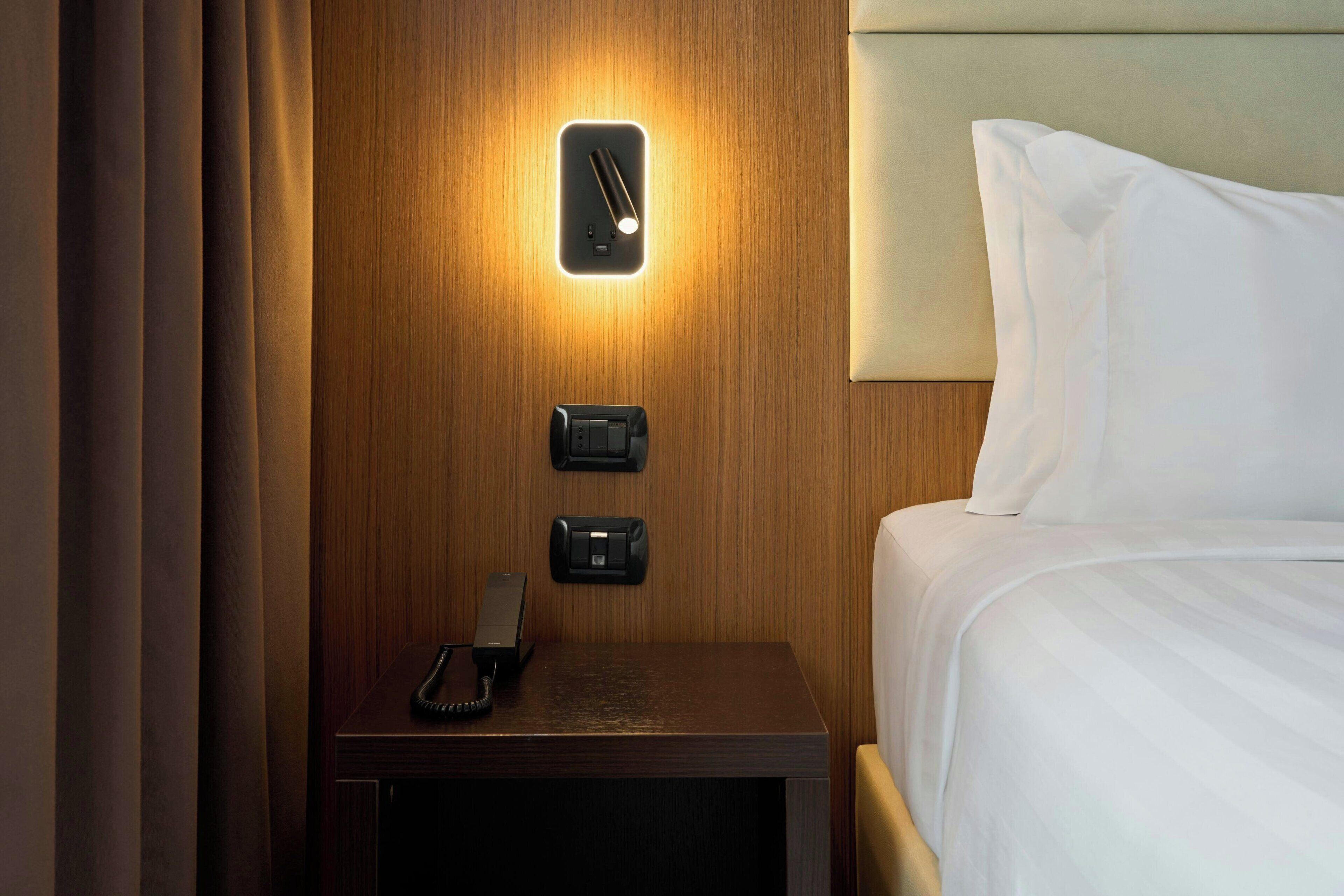 Down duvets, minibar, in-room safe, desk