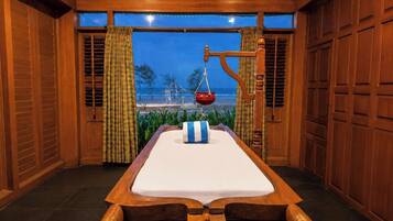 Body treatments, deep-tissue massages, body wraps, body scrubs, facials