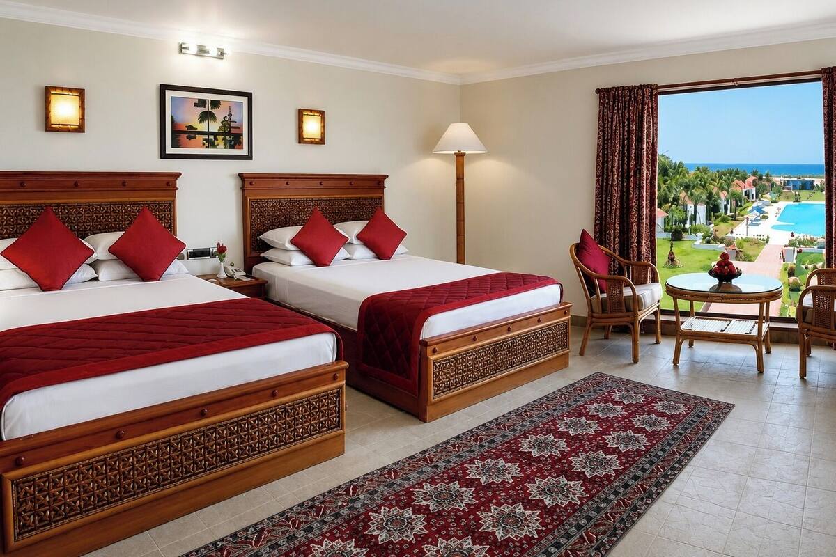 Ocean View Room | 埃及棉床單、高級寢具、羽絨被、記憶床墊