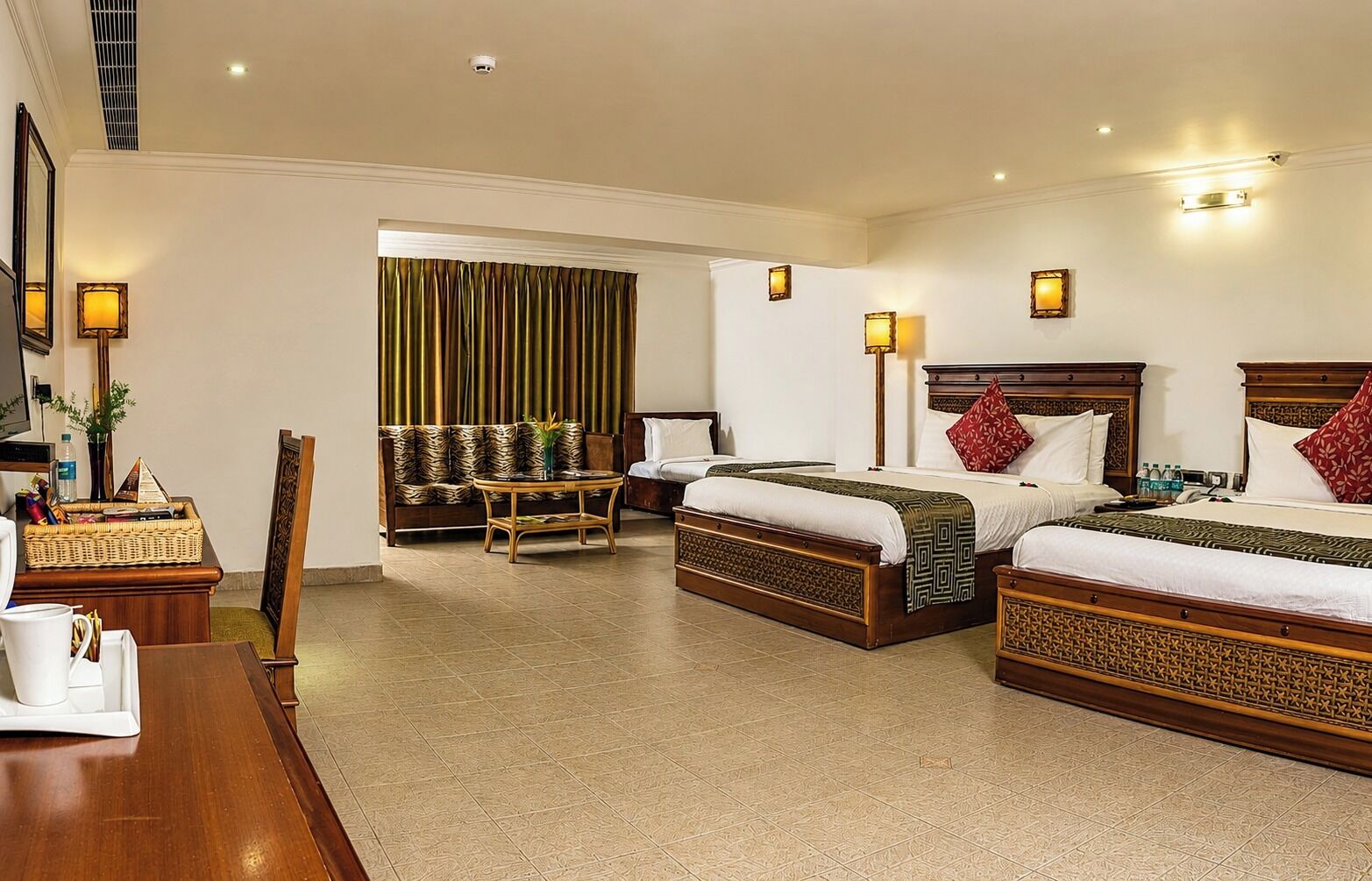 Family Room | Egyptian cotton sheets, premium bedding, down comforters