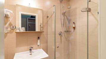 Free toiletries, hair dryer, towels, soap