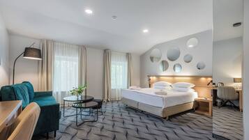 Deluxe-rum | Utsikt mot trÀdgÄrden