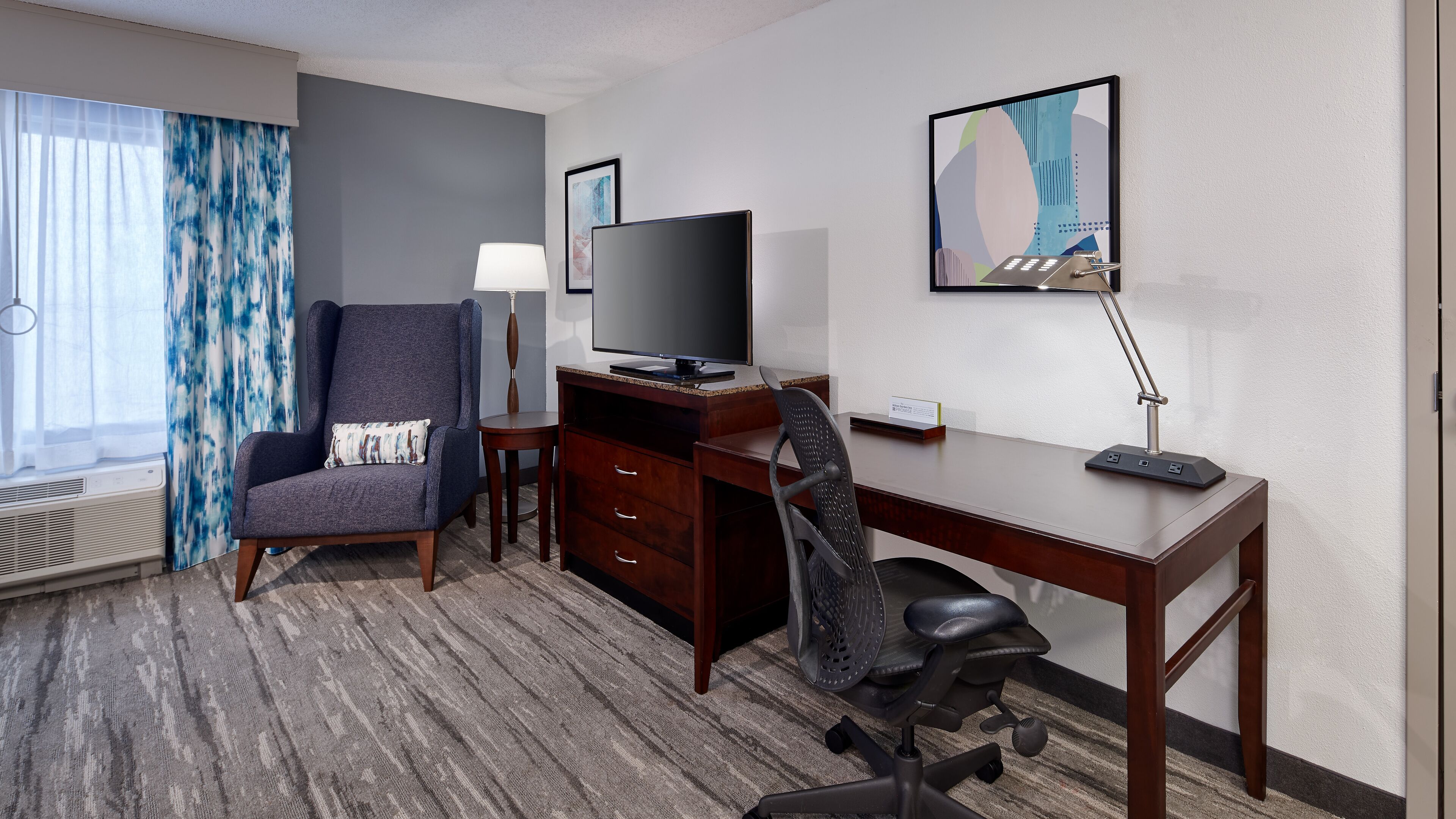 in-room safe, desk, laptop workspace, iron/ironing board