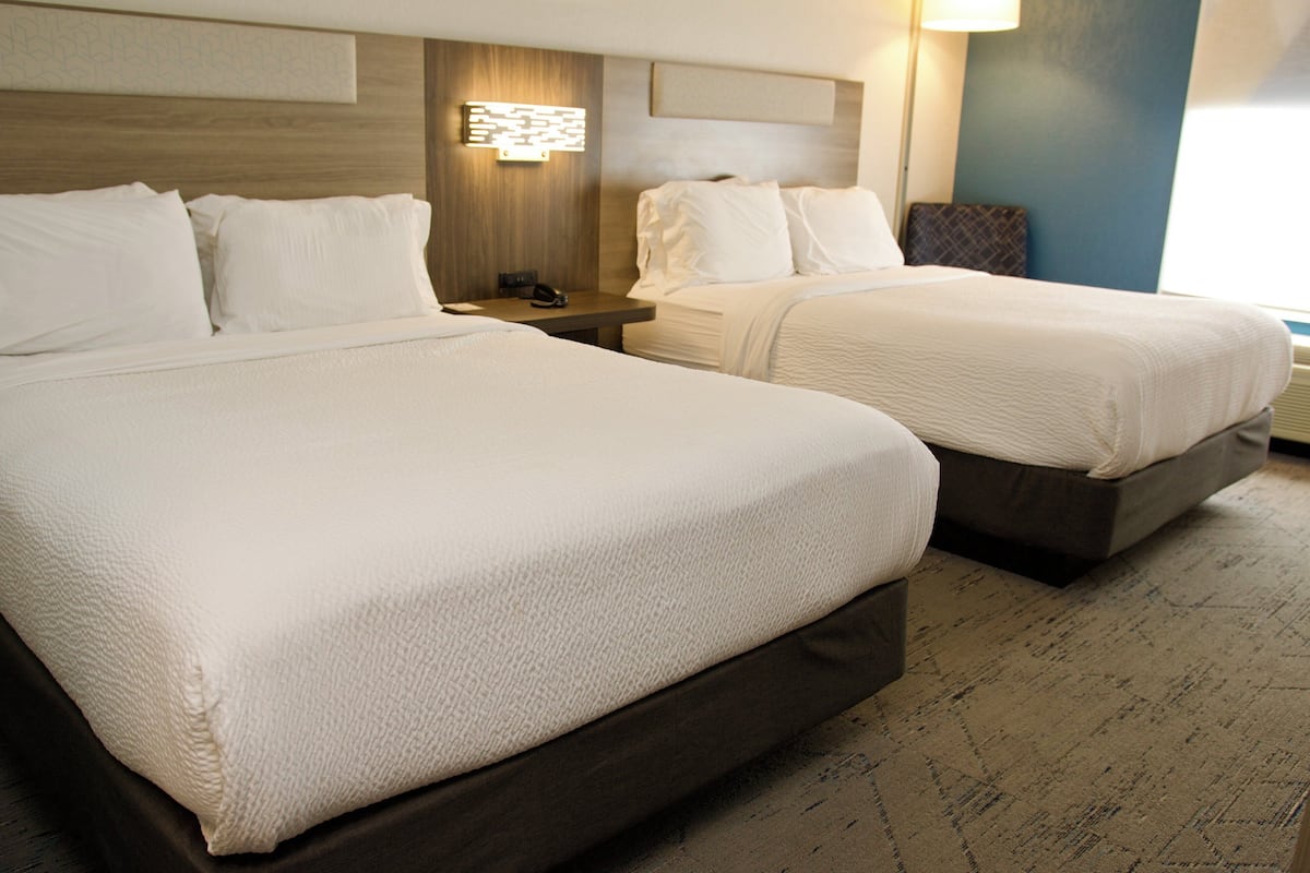 Standard Room, 2 Queen Beds | 1 bedroom, premium bedding, desk, blackout drapes