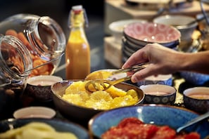 Daily buffet breakfast (EUR 17 per person)