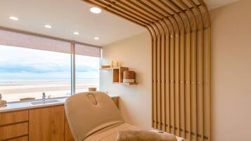 蒸氣室、身體療程、水療、體膜護理、身體磨砂、海水療法