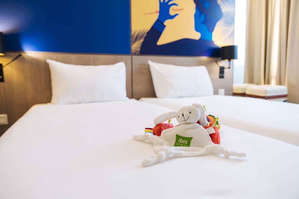 standard suite, 2 double beds, connecting rooms | premium bedding, in-room safe, desk, blackout curtains