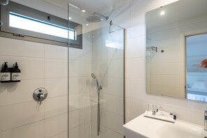 淋浴设施、免费洗浴用品、吹风机、毛巾