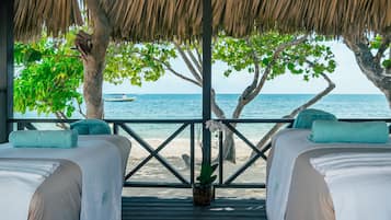 Sauna, hot tub, Turkish bath/hammam, body treatments, facials