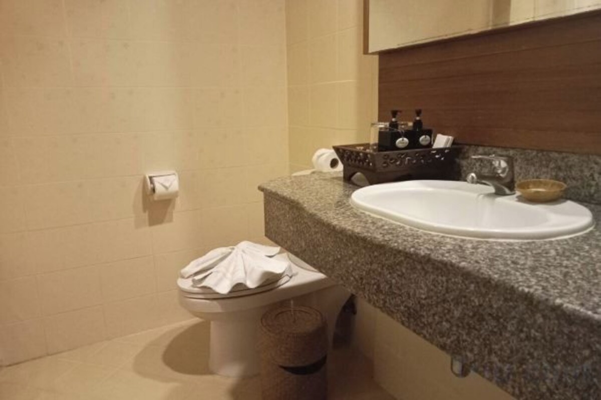 Amenidades de baño gratuitas, secadora de cabello, batas, pantuflas