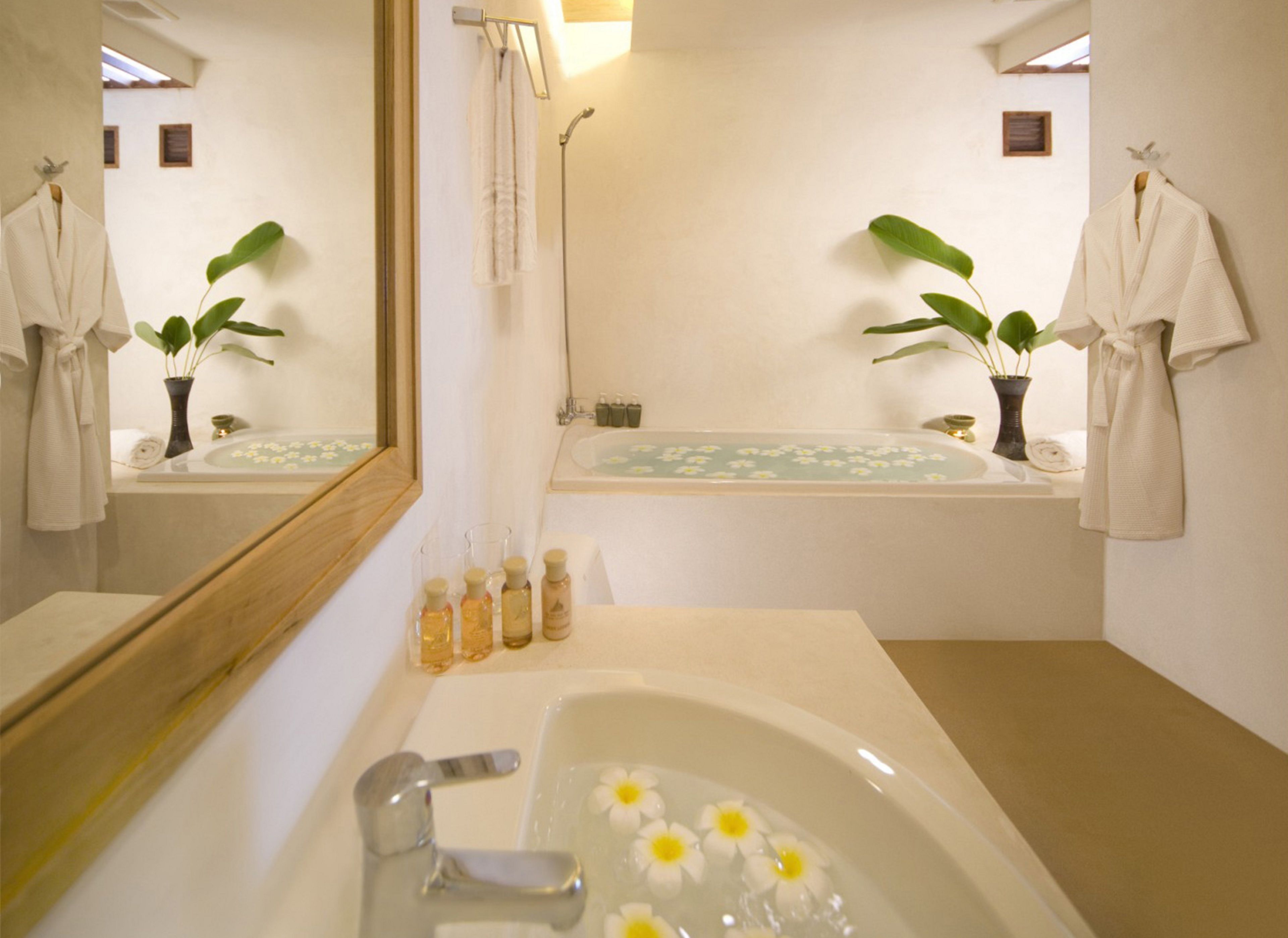 thai house villa | bathroom | free toiletries, hair dryer, bathrobes, slippers
