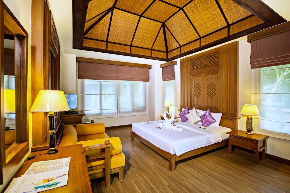Bungalow Deluxe | Minibar, két bảo mật tại phòng, bàn 