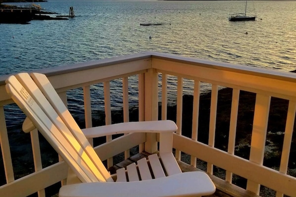 Chambre panoramique, 1 très grand lit, balcon, vue sur l’océan (Pier Building) | Terrasse/patio