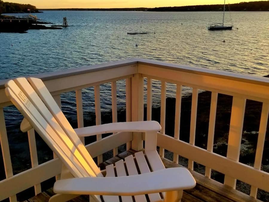 Rom – panorama, 1 kingsize-seng, balkong, havutsikt (Pier Building) | Terrasse/patio