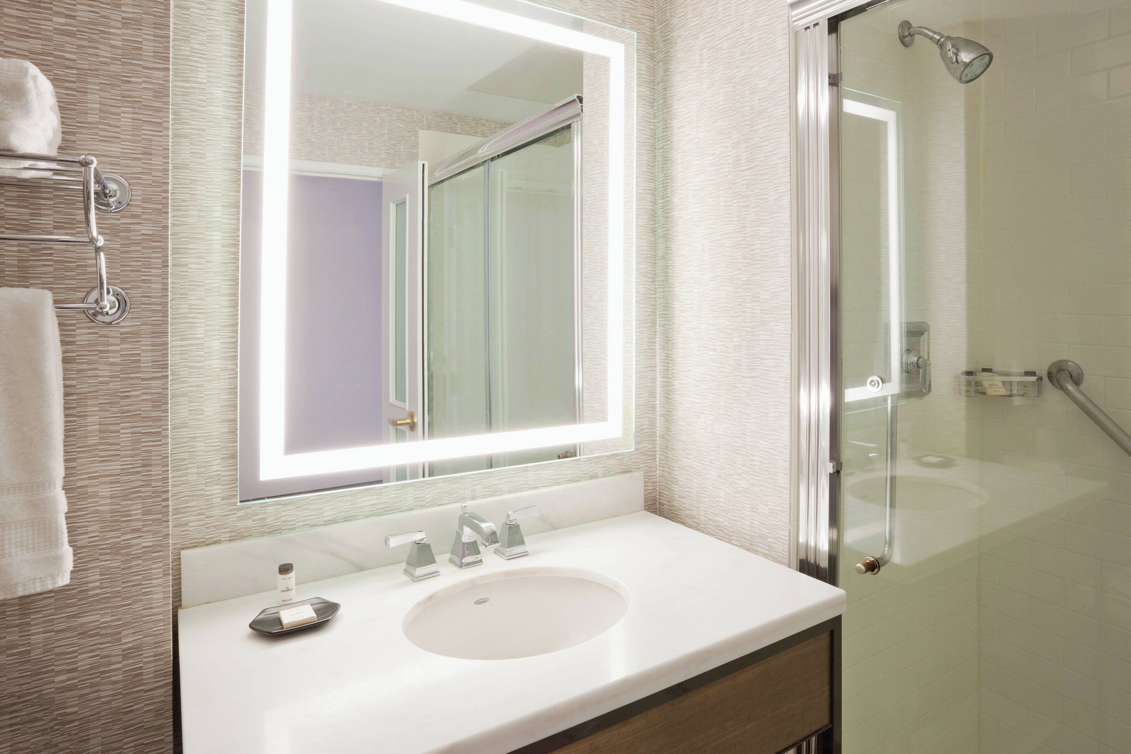 free toiletries, hair dryer, bathrobes, towels