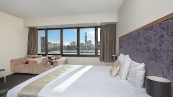 Premium bedding, down duvets, pillow-top beds, desk