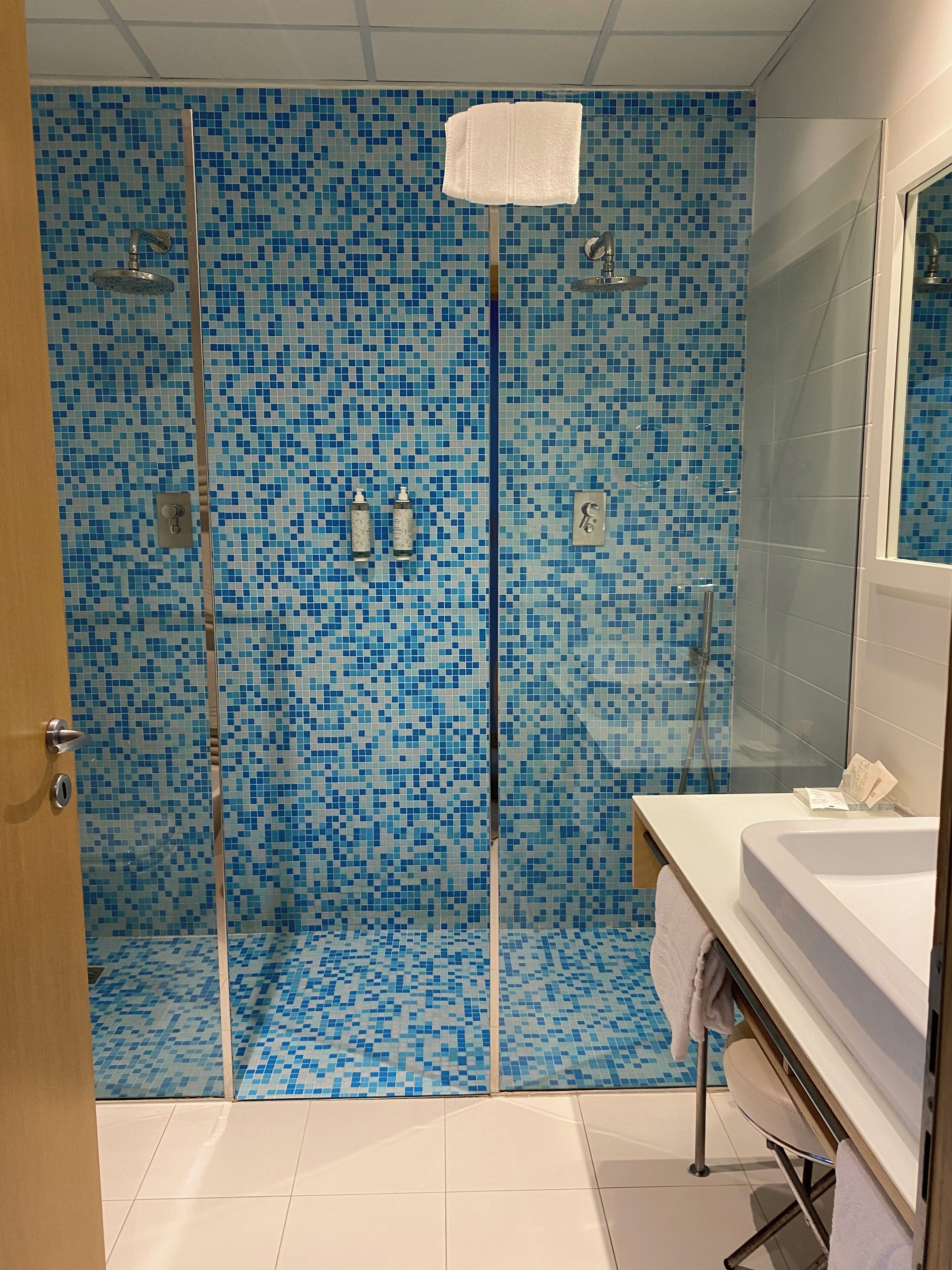 Free toiletries, hair dryer, bathrobes, bidet