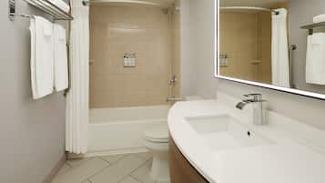 Free toiletries, hair dryer, towels