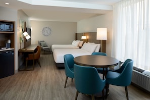 Pillowtop beds, in-room safe, blackout drapes, soundproofing