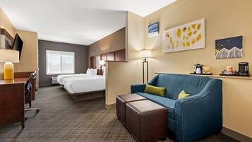 Suite, Non Smoking | Premium bedding, desk, blackout drapes, iron/ironing board