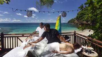 Couples treatment rooms, body treatments, hot stone massages