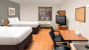 Room, 2 Double Beds, Non Smoking, Kitchen | Desk, laptop workspace, iron/ironing board, free WiFi