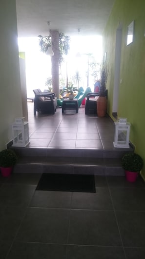 Interior entrance