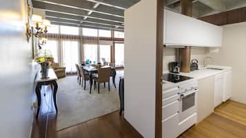Duplex Apartment with Sea View | Private kitchen | Fridge, coffee/tea maker, electric kettle