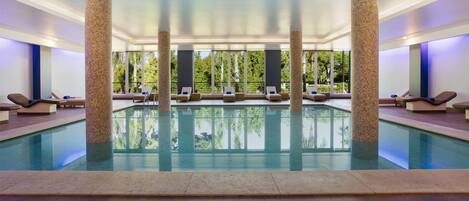 Indoor pool, 2 outdoor pools, open 9:00 AM to 7:00 PM, pool umbrellas