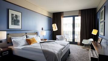 Double Room (George M) | Premium bedding, minibar, in-room safe, individually decorated