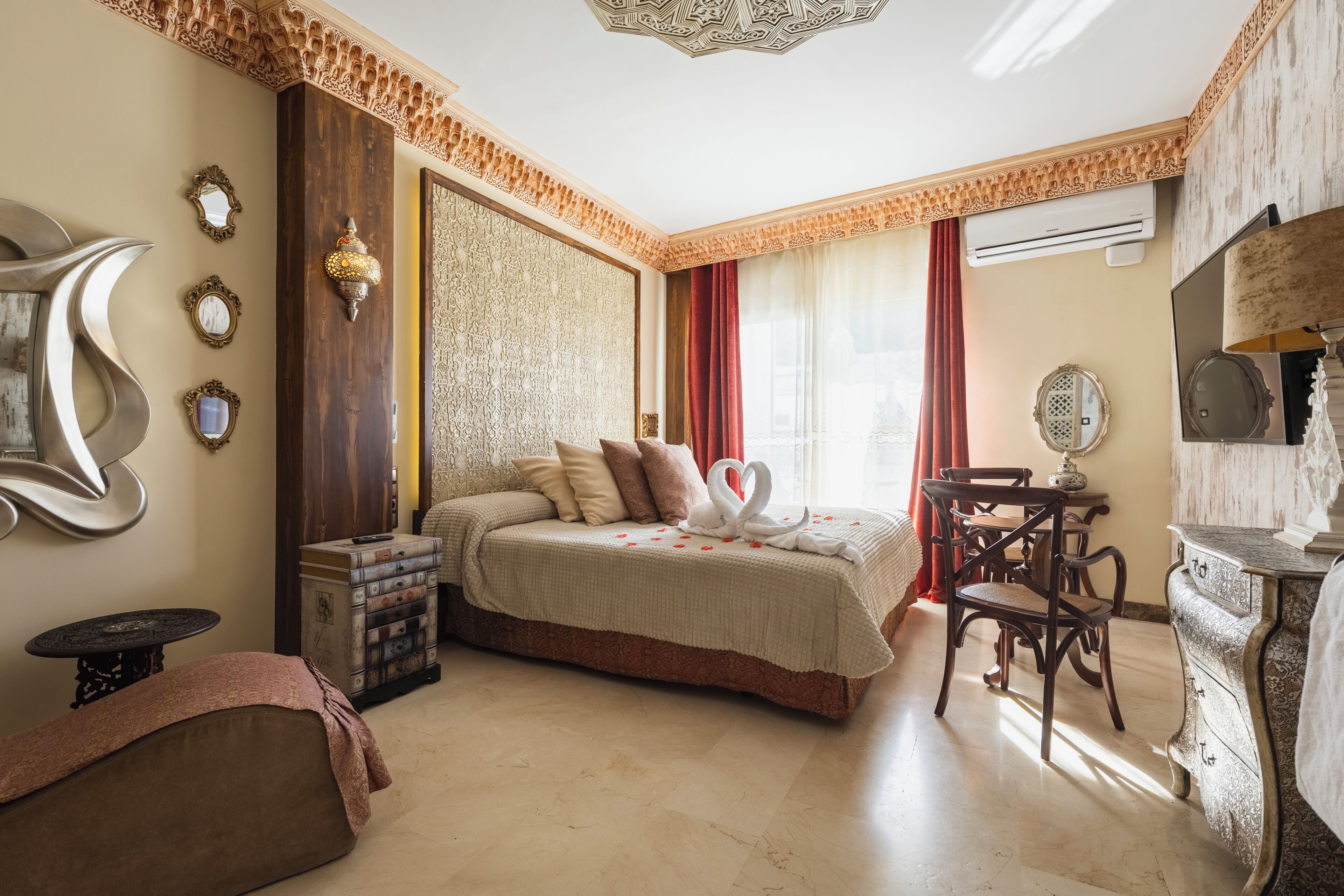 Suite, Terrace (Casablanca Sensual) | Hypo-allergenic bedding, down comforters, minibar, desk