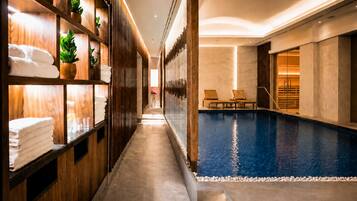 Behandlingsrum til par, sauna, boblebad, dampbad, tyrkisk bad/hammam