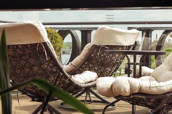 Apartemen | 1 kamar tidur, seprai antialergi, minibar, dan brankas