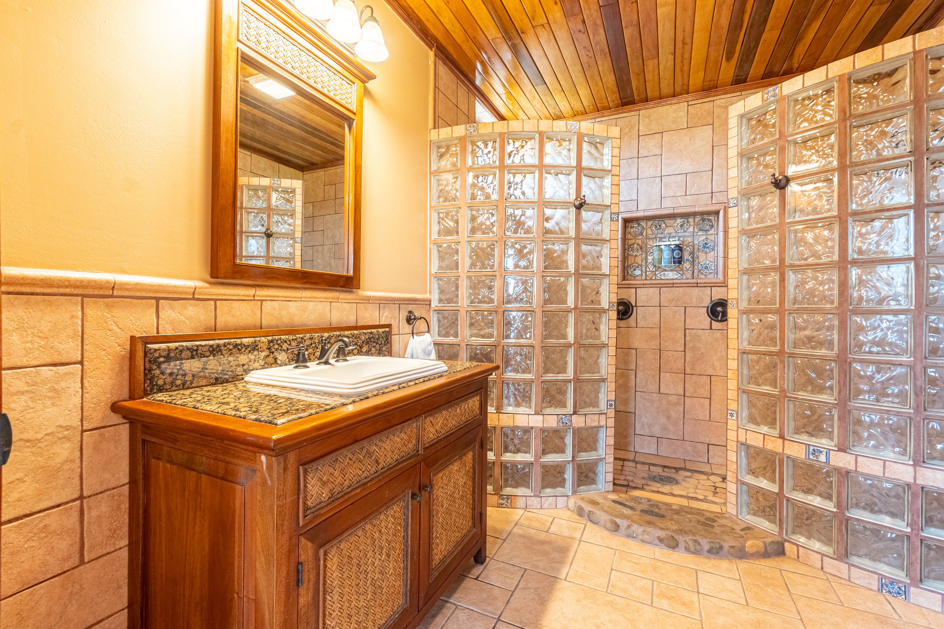 suite, 2 bedrooms, 2 bathrooms, sea view | bathroom | shower, free toiletries, hair dryer, towels