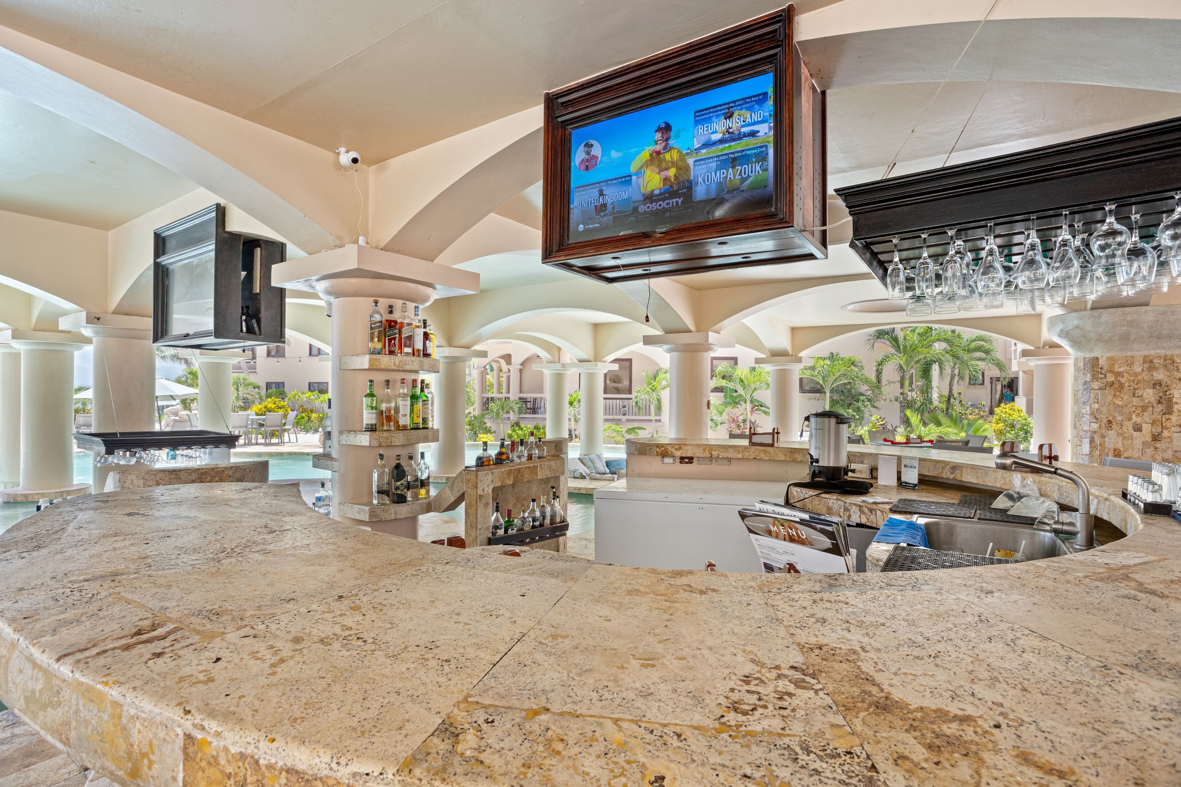 Poolside bar